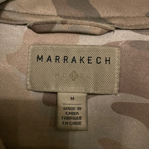 Anthropologie faux leather camo jacket - Picture 2 of 3